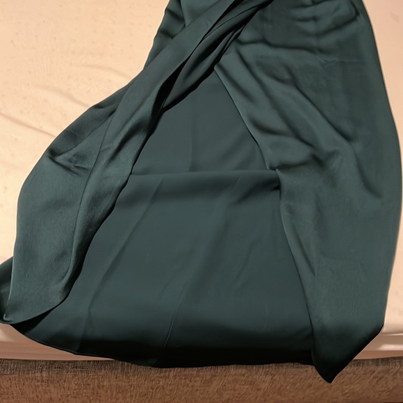 Shona Joy Luxe Tie Front Dress -Emerald - Picture 6 of 6